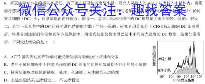 强基路985天机密卷 2023年普通高等学校统一招生模拟考试(新高考全国Ⅰ卷)(四)4生物试卷答案
