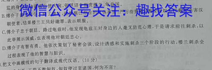 衡水金卷先享题压轴卷2023答案 湖北专版新高考B二语文