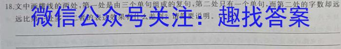 江西省九江市2023年初中学业水平考试复习试卷（二）语文
