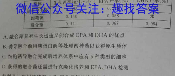 2022-2023百万联考高二考试4月联考(23-204B)生物