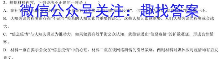 ［二轮］2023年名校之约·中考导向总复习模拟样卷（七）语文