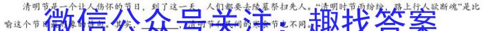 2023届内蒙古高三考试5月联考(23-427C)语文