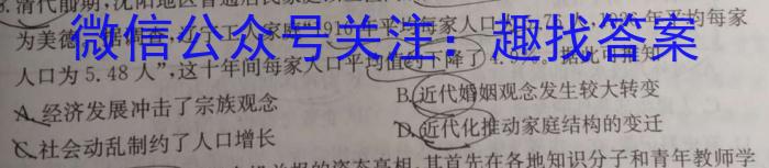 2023年安徽省名校之约第二次联考试卷历史