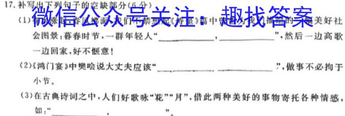 安徽省中考导航六区联考试卷（一）语文