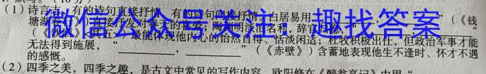 云南省2023届3+3+3高考备考诊断性联考卷（二）语文