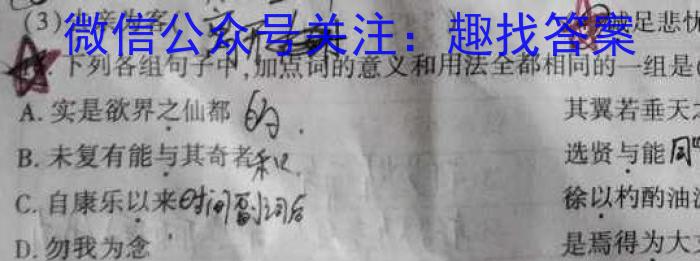 2023衡水金卷先享题压轴卷答案 新高考B一语文