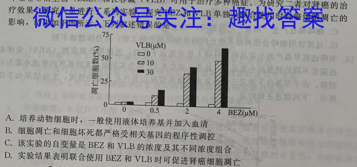 2023年湖南省普通高中学业水平合格性考试高一仿真试卷(专家版四)生物