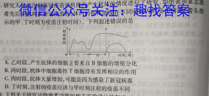 2023年内蒙古高一年级5月联考（23-448A）生物