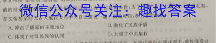 百师联盟 2022-2023学年度下学期高二期中考试历史