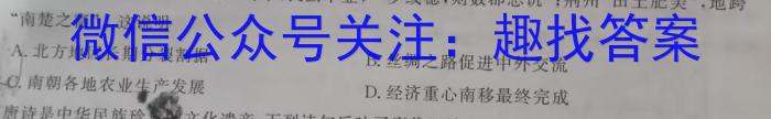 江西省吉安市2023年初中学业水平考试模拟卷历史