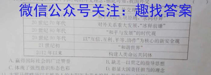 2022-2023学年高一第二学期半期考(23-367A)历史