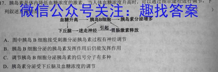 炎德英才 名校联考联合体2023年春季高二第二次联考(4月)生物试卷答案