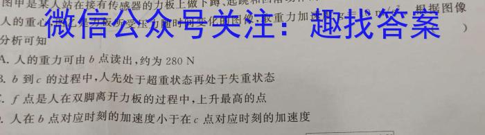 圆创联盟 湖北省2023届高三高考模拟测试(二).物理