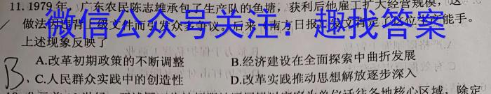 怀化市中小学课程改革教育质量监测试卷 2023年上期高三二模仿真考试历史