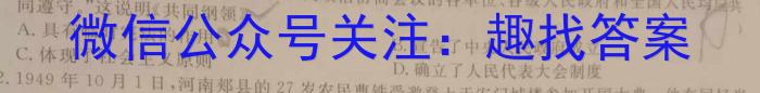 炎德英才 名校联考联合体2023年春季高二第二次联考(4月)历史