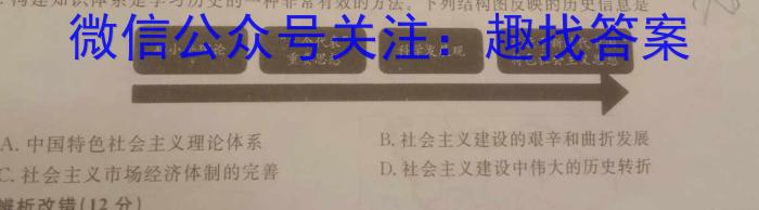 安师联盟·安徽省2023年中考仿真极品试卷（三）历史