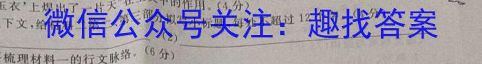 京师AI联考2023届高三质量联合测评全国乙卷（一）语文