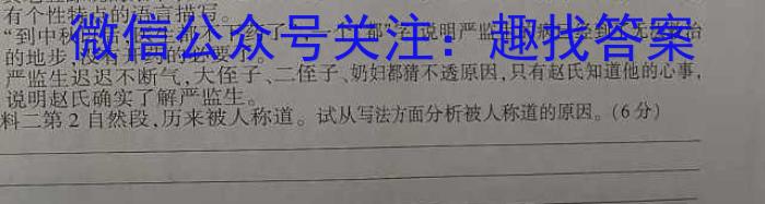 2022-2023学年安徽省七年级下学期阶段性质量检测（七）语文