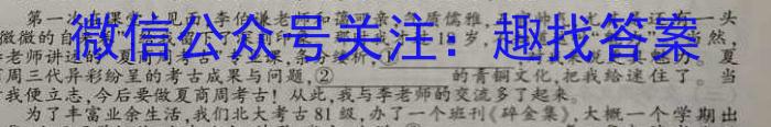 安徽省2023年第四次中考模拟考试练习语文