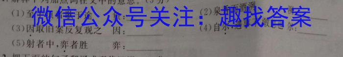 金科大联考2023年高三年级4月联考（4.28）语文