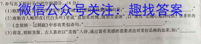 2023年辽宁抚顺大联考高二年级5月联考（23-451B）语文