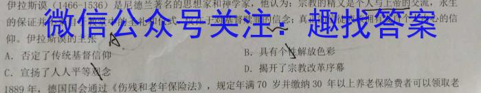 九师联盟 2022-2023学年高三4月质量检测(新高考)历史试卷