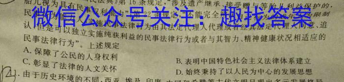 山西省2022-2023学年度八年级下学期期中综合评估（6LR）历史