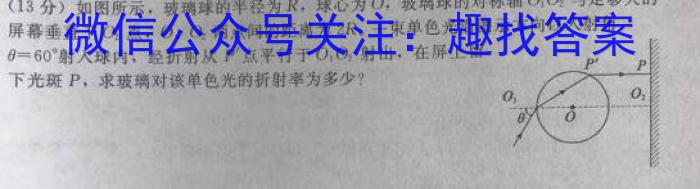 快乐考生 2023届双考信息卷·第七辑 一模精选卷 考向卷(四)物理`