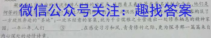 2023年山西省中考信息冲刺卷·压轴与预测（三）语文