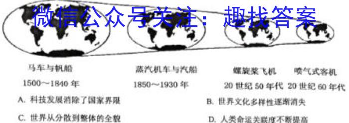 2023届普通高等学校招生全国统一考试 4月青桐鸣大联考(高三)(老高考)历史