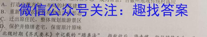 京师AI联考2023届高三质量联合测评全国乙卷(二)地理.