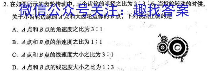 湖南省2023届高三全真模拟适应性考试.物理