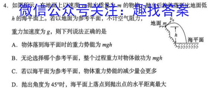 百师联盟 2023届高三信息押题卷(三)3 全国卷物理`