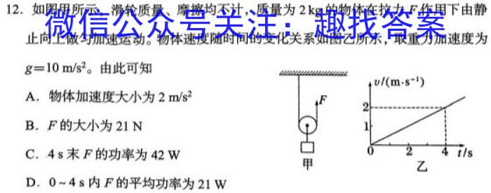 2023年湖南新高考教学教研联盟高二5月联考.物理