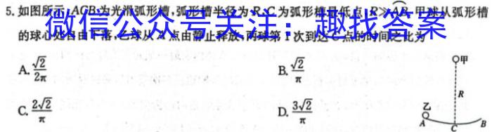 陕西省2023年普通高等学校招生全国统一考试 模拟测试(正方形包黑色菱形)物理.