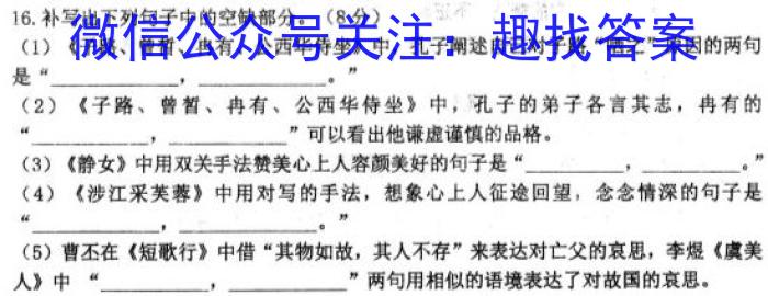 安师联盟·安徽省2023年中考仿真极品试卷（三）语文