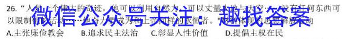 江淮教育联盟2023年春季九年级第二次联考历史试卷