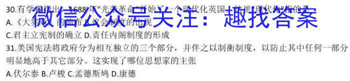 2023届中考导航总复习·模拟·冲刺卷(四)4历史