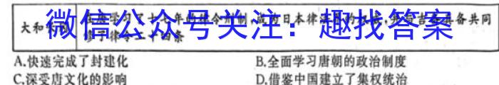 2025届广东大联考高一4月联考（23-388A）历史