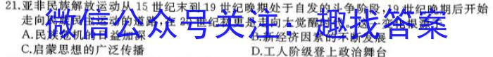 天一大联考海口市2023届高三学生学科能力诊断历史