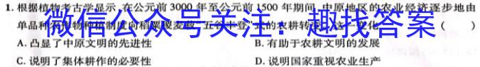 黔南州2023年高三模拟考试(二)历史