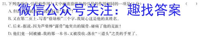 2023年百万大联考高三年级5月联考（新教材）语文