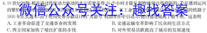 陕西省2023年八年级期中教学质量检测（23-CZ162b）历史