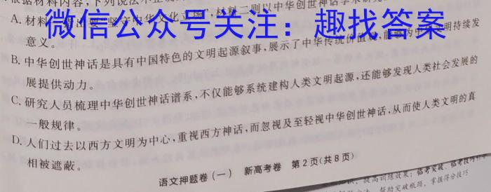 2023届普通高等学校招生全国统一考试 5月青桐鸣高三联考(新教材版)语文