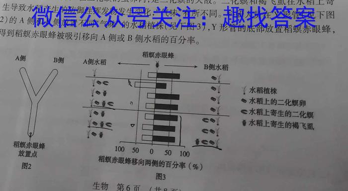 学海园大联考 2023届高三冲刺卷(二)生物