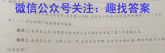 2023年普通高等学校招生伯乐马押题考试(一)语文