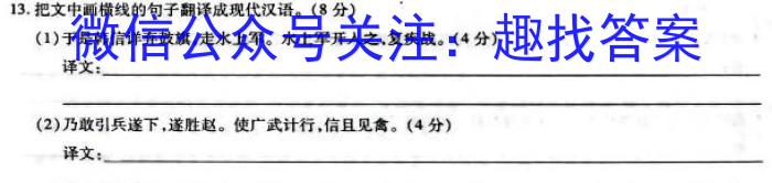 金考卷·2023年普通高招全国统一考试临考预测押题密卷(新)语文