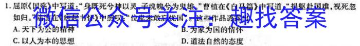 【益卷】2023年陕西省初中学业水平考试全真模拟卷（八）历史