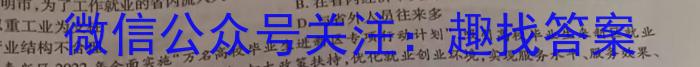 文博志鸿 2023年河北省初中毕业生升学文化课模拟考试(密卷二)地理.