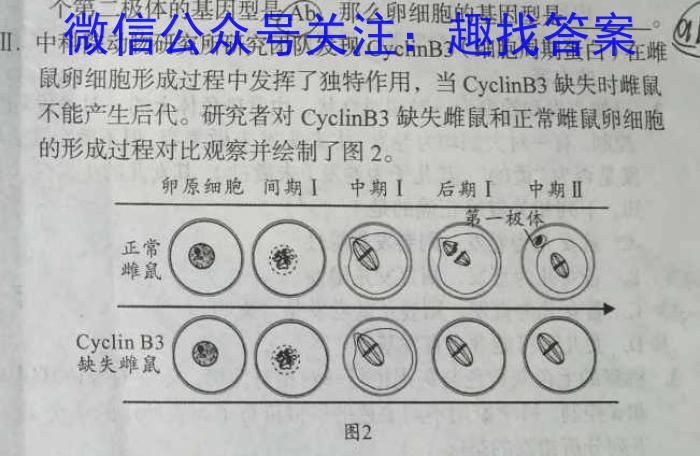 强基路985天机密卷 2023年普通高等学校统一招生模拟考试(新高考全国Ⅰ卷)(四)4生物